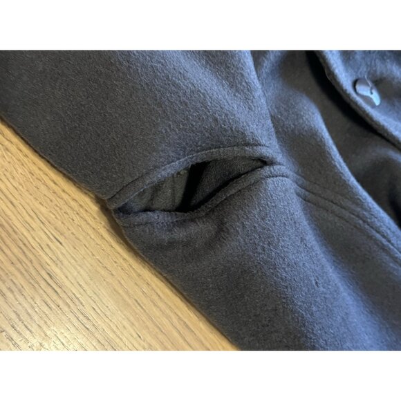 Alorna‎ by Forstmann Long Brown Wool Coat Button Up Made In USA Petite Measured - Picture 10 of 16